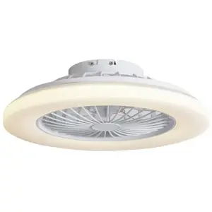 QAZQA Ventilateur de plafond avec LED pas cher