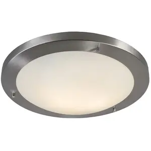 QAZQA yuma - Design Plafondlamp voor buiten - 2 lichts - Ø 410 mm - St... pas cher