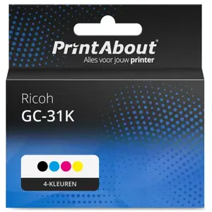 PrintAbout huismerk Inktcartridge GC-31K (405688) 4-kleuren Multipack ... pas cher