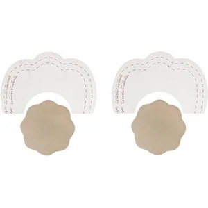 Bye Bra Ruban adhésif de levage de sein, invisible, push-up, A-C, couvre-tétons en tissu beige (A-C) pas cher