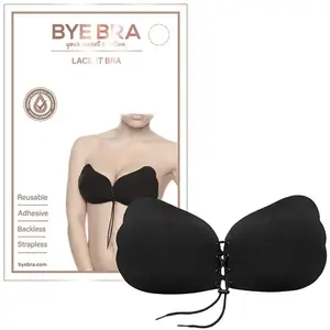 Bye Bra - Lace-It Bra Cup A Black pas cher