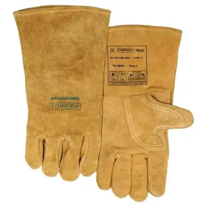 WELDAS Gant de soudeur Bucktan taille l (9) jaune croûte de cuir en 388, en 12477, en 1149-2 pas cher
