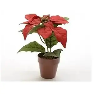 Kaemingk - Plante artificielle Poinsettia Ø27x27cm basics pas cher