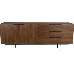 Buffet de salle à manger - ZUIVER - Travis - Bois laqué - Placage noye...