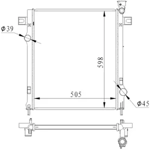 Radiateur 550037 NRF pas cher