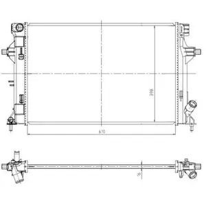 Radiateur 550035 NRF pas cher