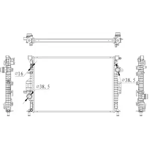 Radiateur nrf 550006 pas cher