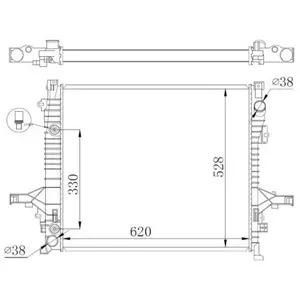 Radiateur 550019 NRF pas cher