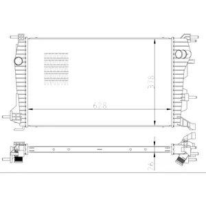 NRF B.V. Radiateur moteur pour RENAULT: Fluence (Ref: 550004)