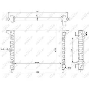 NRF Radiateur pas cher