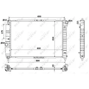 Radiateur 53902A NRF pas cher