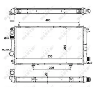 Radiateur 58957A NRF pas cher