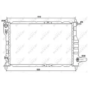 Radiateur 53068A NRF pas cher