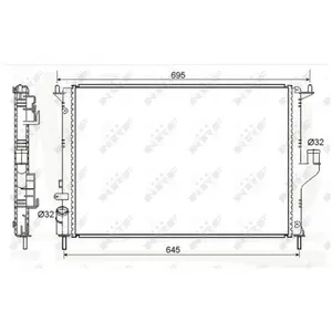 Radiateur 53118A NRF pas cher