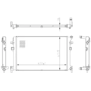 Radiateur 50042 NRF pas cher
