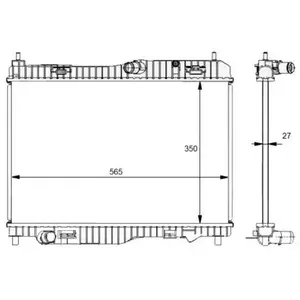 Radiateur 59134 NRF pas cher