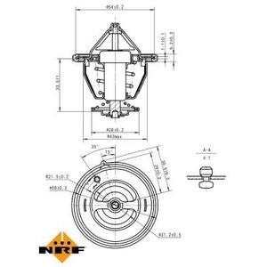 Thermostaat koelvloeistof 725132 NRF pas cher