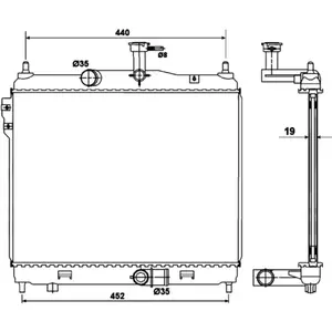 NRF Radiateur pas cher