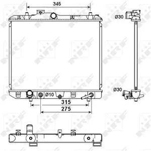 NRF Radiateur pas cher