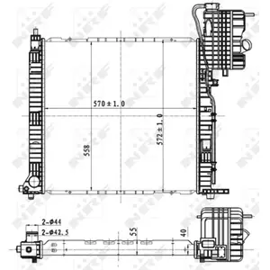 Radiateur nrf 53176