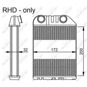 Comparateur de prix : NRF B.V. Radiateur de chauffage pour OPEL: Vectra & VAUXHALL: Vectra (...