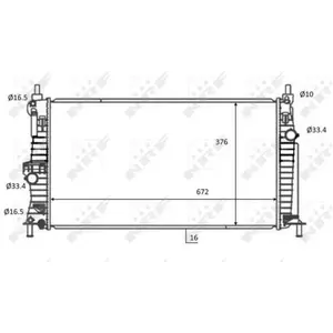 NRF B.V. Radiateur moteur pour MAZDA: 3 (Ref: 59068) pas cher