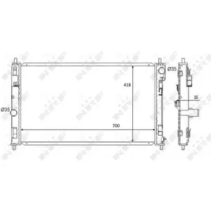 NRF Radiateur pas cher
