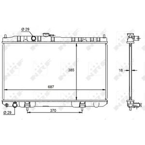Radiateur nrf 59099 pas cher