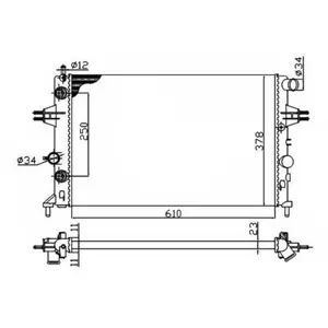 Radiateur 50562A NRF pas cher