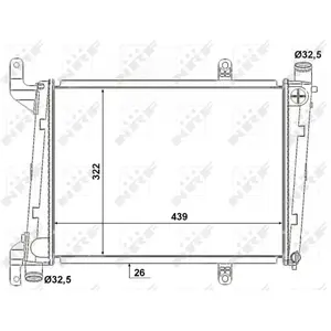 NRF Radiateur pas cher