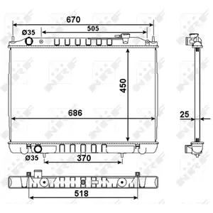 NRF Radiateur pas cher