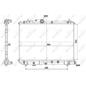NRF Radiateur pas cher