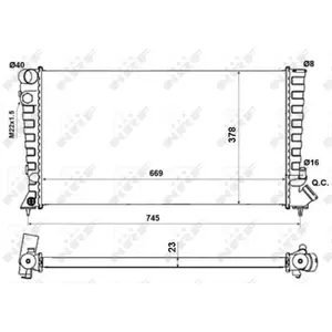 NRF Radiateur pas cher