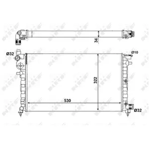 NRF B.V. Radiateur moteur pour PEUGEOT: 106 & CITROËN: Saxo (Ref: 5095... pas cher