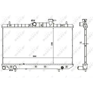 NRF Radiateur pas cher