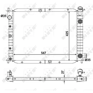 Radiateur nrf 56028 pas cher