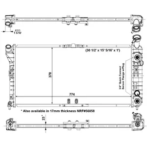 Radiateur nrf 56004 easy fit pas cher