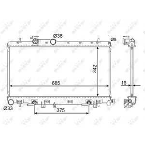 NRF Radiateur pas cher