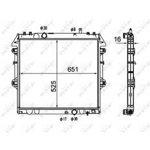 Radiateur 58491 NRF pas cher