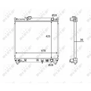 Radiateur nrf 58536 pas cher