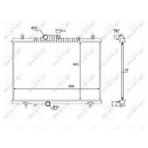 NRF Radiateur pas cher