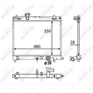 NRF 58501 Refroidissements Moteur pas cher