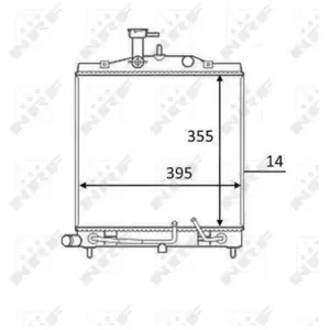 NRF Radiateur pas cher