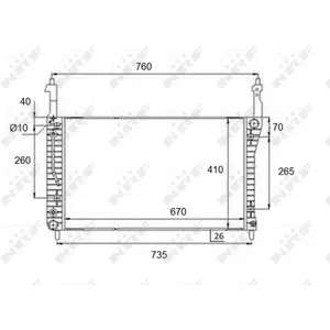 NRF Radiateur pas cher