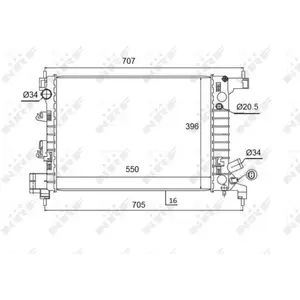 NRF Radiateur pas cher