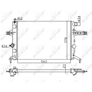 NRF Radiateur pas cher