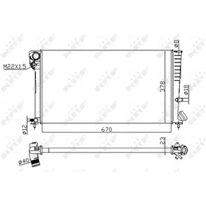 NRF Radiateur pas cher
