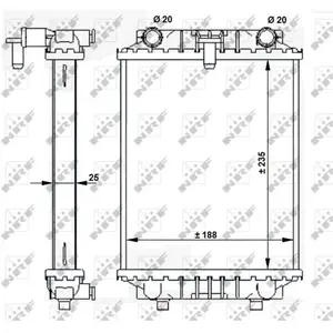NRF Radiateur pas cher