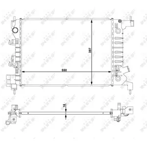 Radiateur nrf 59149 pas cher