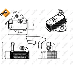Refroidisseur d'huile nrf 31343 easy fit pas cher